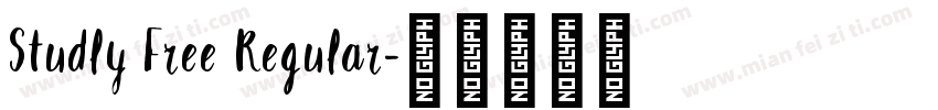 Studly Free Regular字体转换